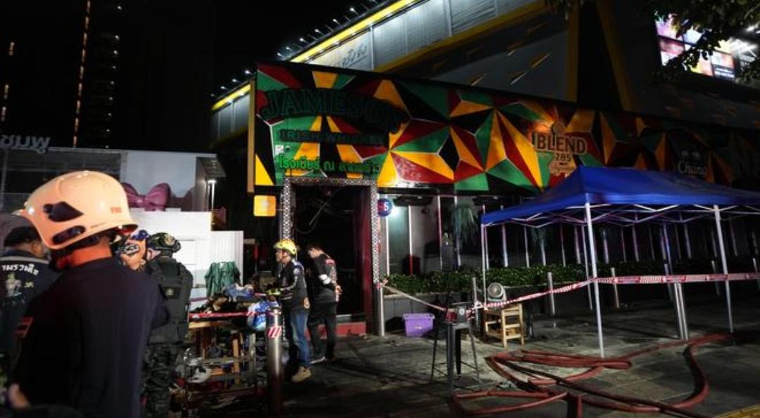 At least 27 killed as fire breaks out at pub in Bangkok